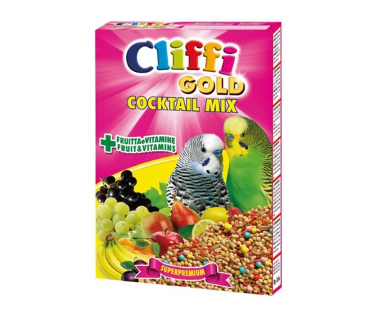 Alimento completo per uccelli pappagallini ornamentali.