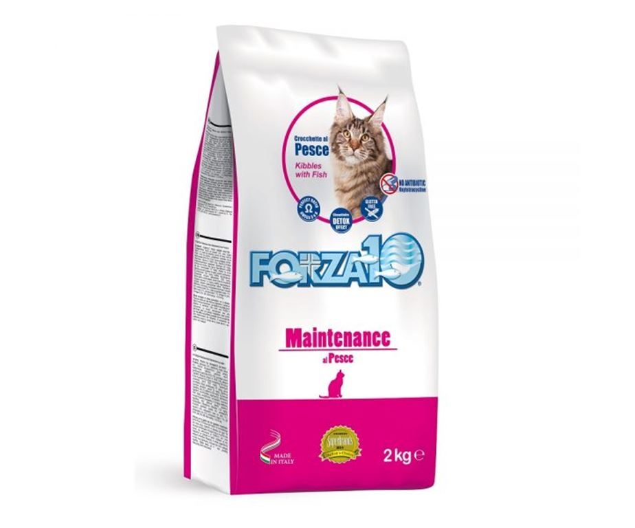 Forza10 maintenance al pesce è uno speciale alimento di mantenimento per gatti adulti