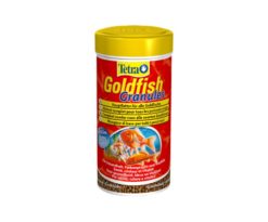 Mangime in granuli galleggianti per pesci rossi e altri pesci d'acqua fredda.