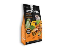 Tropimix per piccoli pappagalli è un mix di cibo intero di prima qualità composto da cereali esotici
