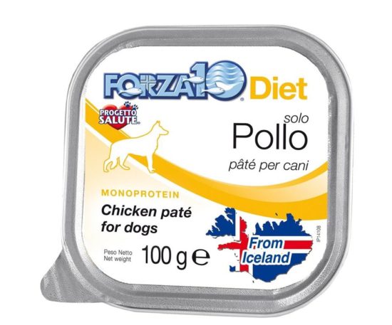 Forza10 solo diet pollo è una dieta monoproteica alle carni alternative della linea dietetica studiata da sanypet per la riduzione delle allergie e delle intolleranze alimentari.