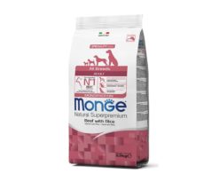Monge natural superpremium all breeds adult monoprotein manzo con riso è un alimento completo e bilanciato per cani adulti è composto da una singola fonte di proteine animali (manzo).