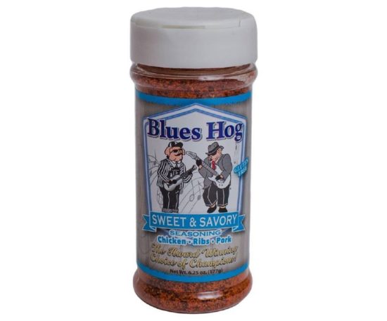 Blues hog bbq 'sweet & savory' seasoning.