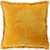 Cuscino palm cm 45x45 giallo tenue.