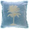 Cuscino palm cm 45x45 azzurro.
