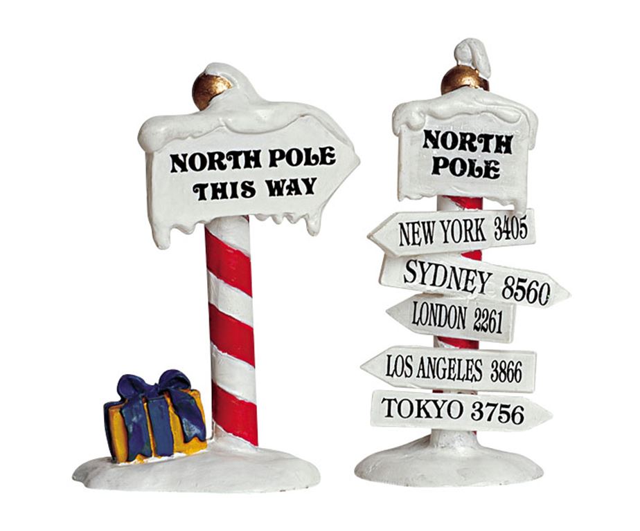 North pole signs