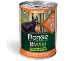 Monge Dog Bwild Mini Adult Anatra/zucca/zucchine 400 G.