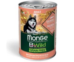 Monge Dog Bwild Adult Salmone/zucca/zucchine 400 G.