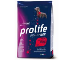 Prolife dog grain free sensitive beef & potato mini 2 kg.