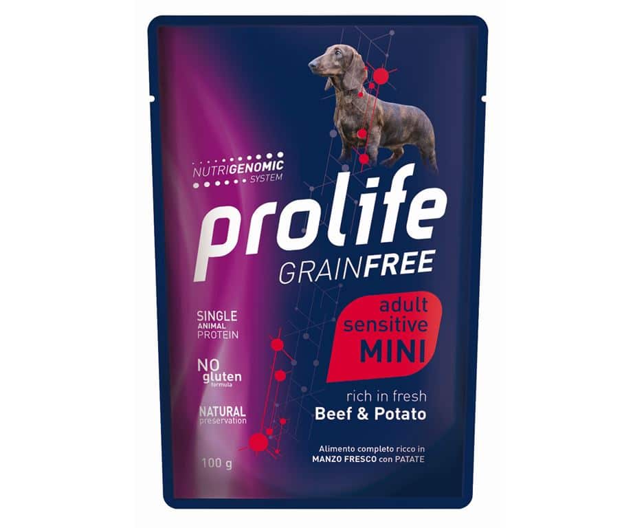 Prolife Dog Grainfree Sensitive Beef & Potato 100 G.