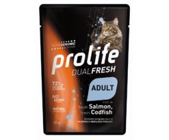 Prolife Cat Dualfresh Adult Salmon & Codefish 85 G.