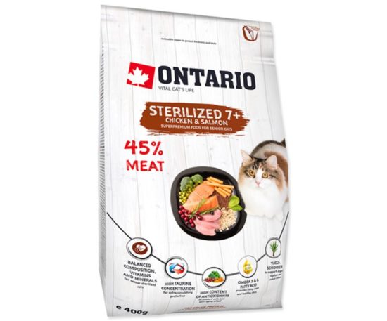 Ontario Cat Sterilised 7+ 400 G.