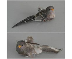 Uccellino Marrone Becco Giallo Cm 15x6