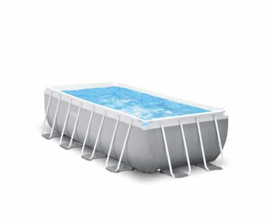 Intex 26788 - Le piscine della linea Prism Frame sono dotate di una robusta struttura in metallo con pareti lateral in PVC triplo strato SUPER –TOUGH™ e acciaio trattato resistente a ruggine e corrosione