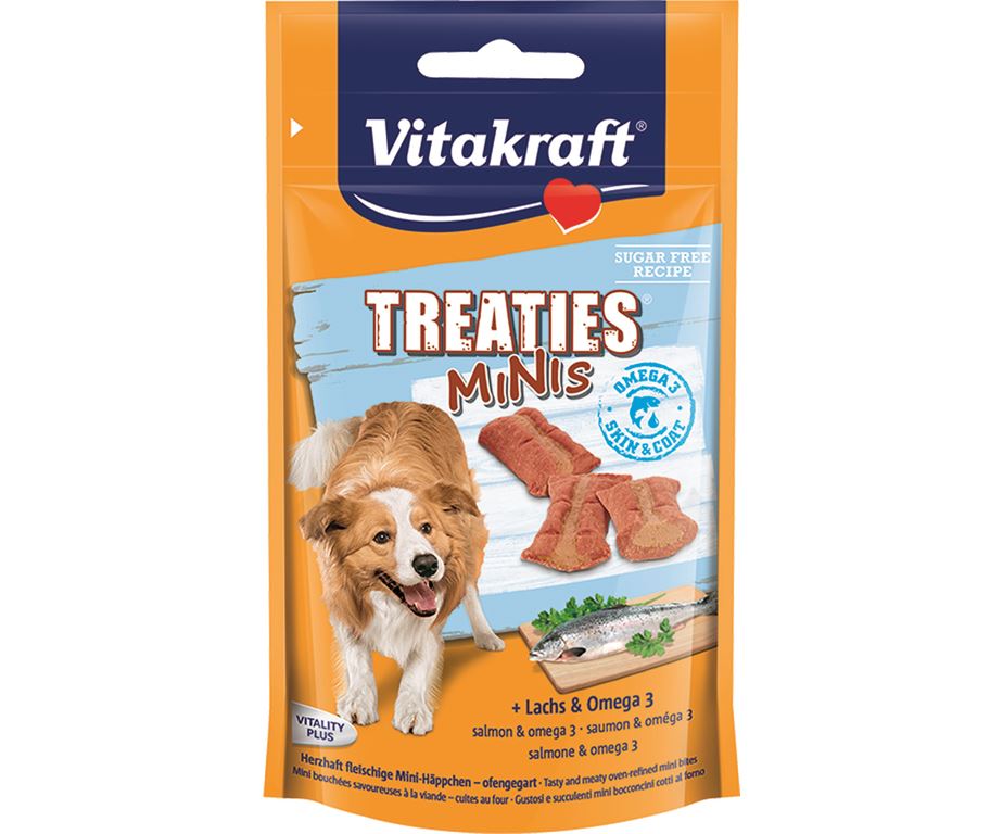 I Treaties Bits sono gustosi bocconcini con un contenuto elevato di carne ed un goloso ripieno che fa impazzire tutti i cani.