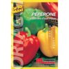 Peperone quadrato d`Asti è una pianta vigorosa con frutti voluminosi quadrilobati di colore verde che diventano poi gialli e rossi a maturazione.
