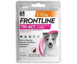 Frontline tri-act 1 pipetta 1 ml 5-10 kg per il trattamento e la prevenzione di infestazioni da pulci e/o zecche ove sia necessaria l’attività repellente (anti-feeding) nei confronti di flebotomi