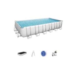 Bestway 56475 - Trascorri le giornate di bel tempo divertendoti nel totale relax con questo set da piscina Power Steel!