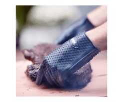 I guanti da barbecue in silicone sono perfetti per la manipolazione degli alimenti quando si cucina sul barbecue o affumicatore.