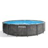 Intex 26742 - Le piscine della linea Prism Frame sono dotate di una robusta struttura in metallo con pareti lateral in PVC triplo strato SUPER –TOUGH™ e acciaio trattato resistente a ruggine e corrosione