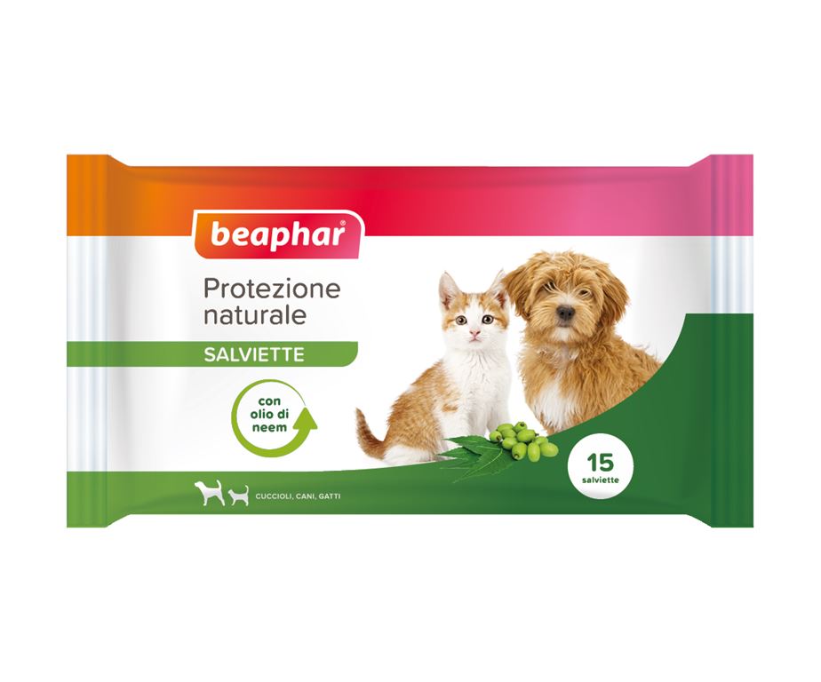 Beaphar dog&cat salviette al neem