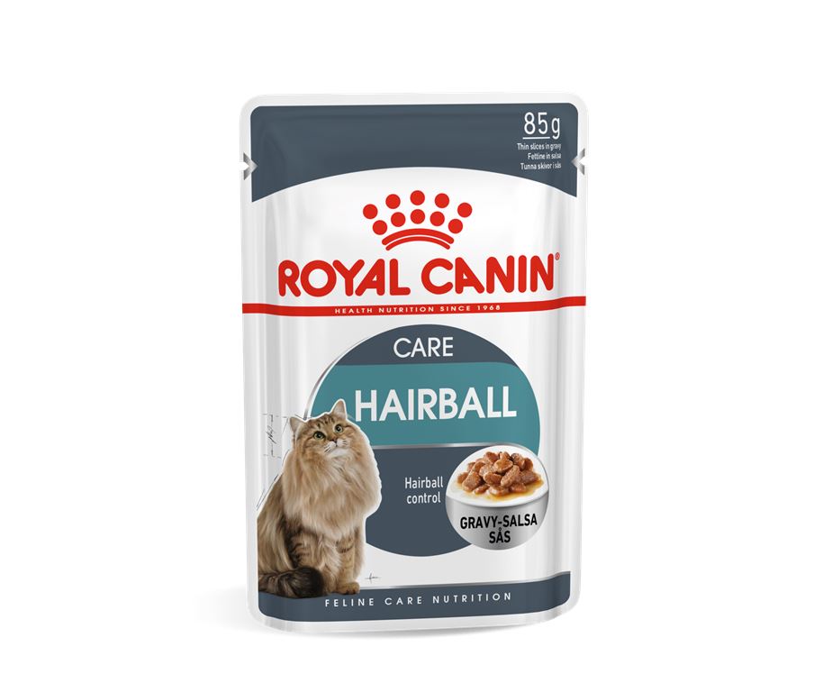 Alimento completo per gatti adulti (oltre 1 anno). Contribuisce alla naturale eliminazione dei boli di pelo (fettine in salsa).