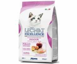 Alimento completo per gatti adulti che vivono in casa e che necessitano di un’alimentazione controllata per rimanere in forma