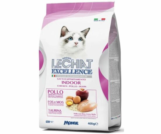 Alimento completo per gatti adulti che vivono in casa e che necessitano di un’alimentazione controllata per rimanere in forma
