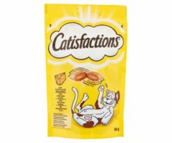 Catisfaction formaggio è una deliziosa linea di fuoripasto per il proprio gatto. Si tratta di croccantissimi snack con un morbido ripieno a cui i gatti non sapranno resistere.