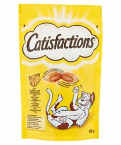 Catisfaction formaggio è una deliziosa linea di fuoripasto per il proprio gatto. Si tratta di croccantissimi snack con un morbido ripieno a cui i gatti non sapranno resistere.