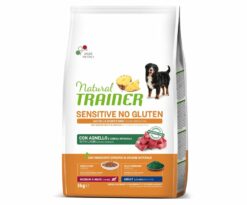 Natural Trainer Sensitive No Gluten Medium&Maxi Adult con Agnello sono un alimento per cani alimento completo ed equilibrato per l'alimentazione quotidiana.