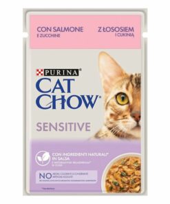 Cat chow sensitive salmone e zucchine 85 g.
