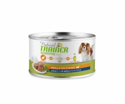 Alimento completo monoproteico per cani adulti di piccola taglia (meno di 10kg. di peso) da 1 a 8 anni di età.