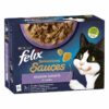 FELIX® Sensations® Sauces è una gamma di ricette per il tuo gatto