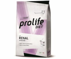 Alimento completo dietetico per il gatto formulato per il supporto alla funzione renale in caso di insufficienza renale cronica o temporanea.