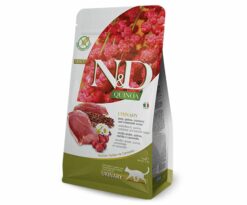 N&D Quinoa è l’innovativa linea di alimenti funzionali nata per supportare il benessere di gatti con specifiche esigenze nutrizionali.
