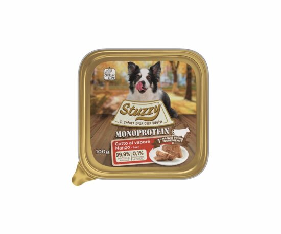 Stuzzy Monoprotein Manzo è un alimento completo che offre al tuo cane il gusto del manzo come primo ingrediente