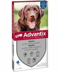 Advantix® un prodotto frutto della combinazione di due principi attivi: imidacloprid e permetrina. Questa associazione agisce come antiparassitario