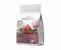 ItalianWay Sensitive Anatra è un alimento formulato per rispondere alle esigenze di cani adulti di media taglia con specifiche esigenze nutrizionali.