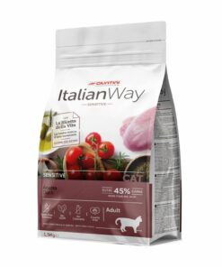 Italian Way Exigent Anatra è un alimento formulato per soddisfare i fabbisogni nutrizionali dei gatti più esigenti.