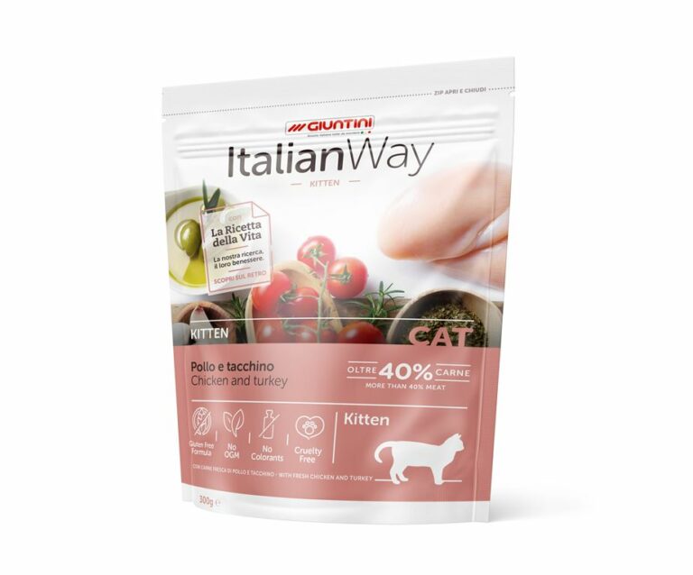 Italian Way Kitten Pollo e Tacchino è un alimento appositamente formulato per nutrire al meglio i cuccioli in fase di accrescimento.
