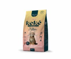 Keké Supreme Kitten è un alimento completo e bilanciato ricco in carni bianche e senza coloranti.