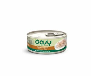 Gli alimenti umidi Oasy sono preparati con ingredienti di alta qualità per soddisfare le esigenze nutrizionali del tuo piccolo felino