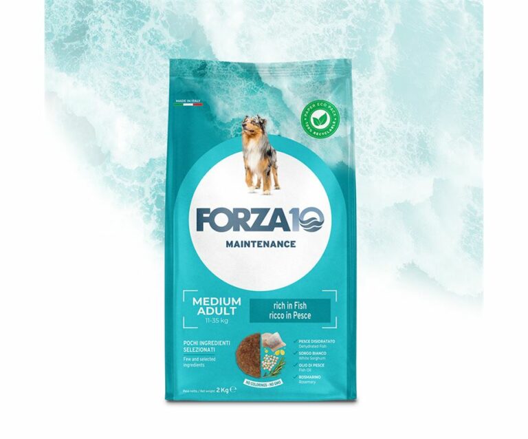 Forza10 medium adult maintenance al pesce è uno speciale alimento di mantenimento per cani adulti di taglia media